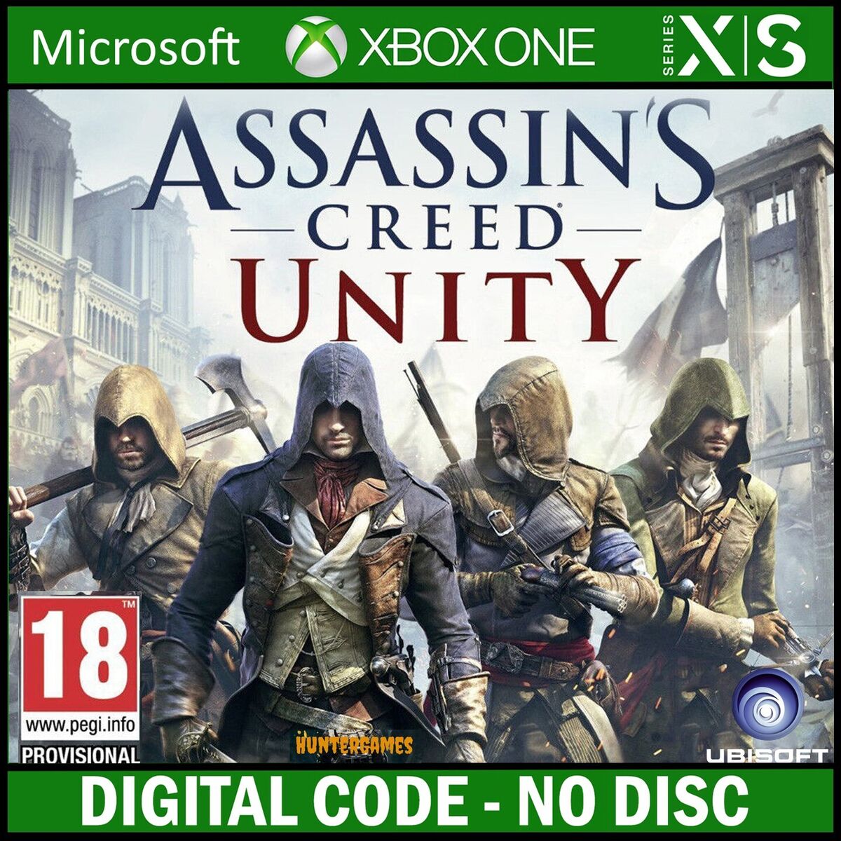 Assassin's Creed Unity Full Game Xbox One, X|S KEY Region free-Global ☑No  Disc