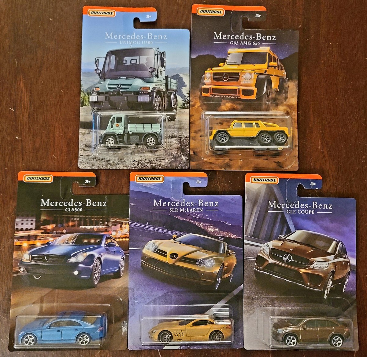 Matchbox 2018 Mercedes-Benz Series Set SLR McLaren G63 AMG 6X6