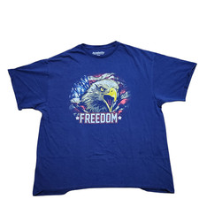 Academy Sports Patriotic Eagle Shirt Men 2XL Navy Blue Freedom