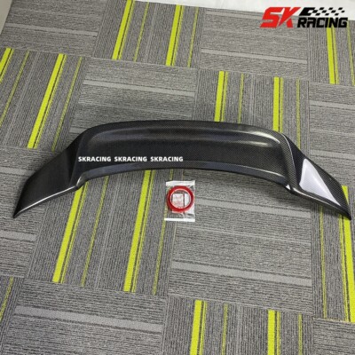 Real Carbon Fiber Trunk Spoiler For Mercedes SLK Class 2010-2016 - Easy Install No Drilling Required