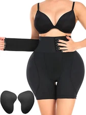 Women Butt Lift Shorts Hip Enhancer Crossdresser Shapewear Fake Ass Panties Pads