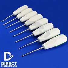 Set Of 8 Luxating Root Elevators Oral Surgery Tooth Extracting Extraction Tools