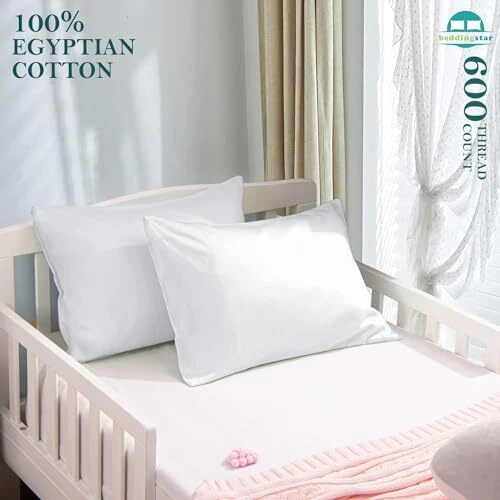 Travel Pillow Case 14x20 Size Set Toddler Travel 14" x 20" - Zipper White Solid