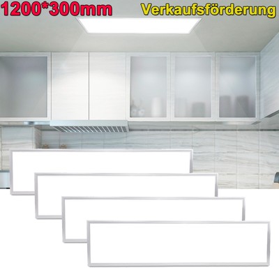48W LED Panel 120x30cm Ultraslim Lampe Deckenleuchte Einbauleuchte Küche 6000K