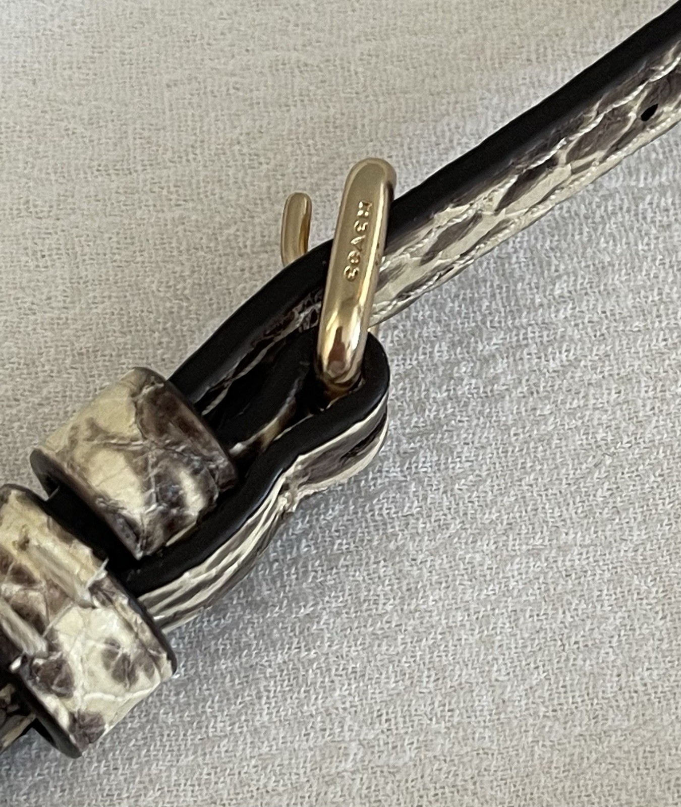 Coach Emma Python Embossed Crossbody Shoulder Bag… - image 10