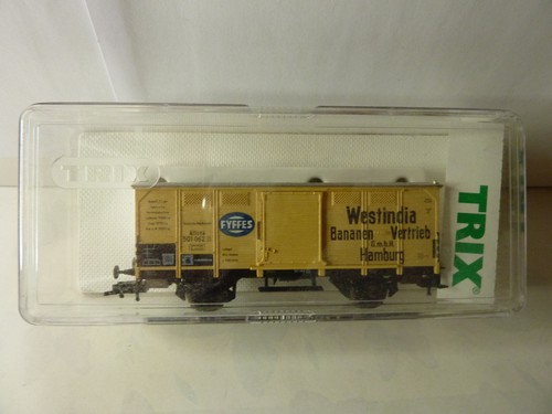 Trix 23924 H0 vagón frigorífico bananas FYFFES, DRG, EP II, 1:87, caja Roco Piko | Condition: Used