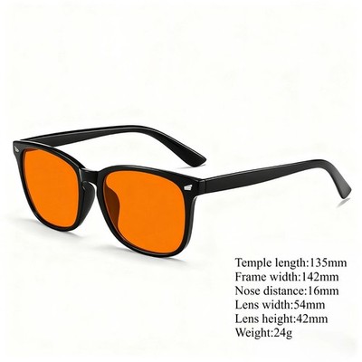 Blue Light Blocking Glasses Red Orange Lens UV400 Gaming Driving Eye Protection