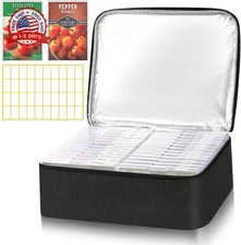 26 Slots Seed Storage Organizer Box with Insulated Bag That Holds 80-200 Seed En