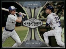2019 Topps Chrome #GRE-9 Robin Yount / Christian Yelich Greatness Returns