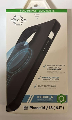 ITSKINS Hybrid_r Protection Case for Apple iPhone 13 Black