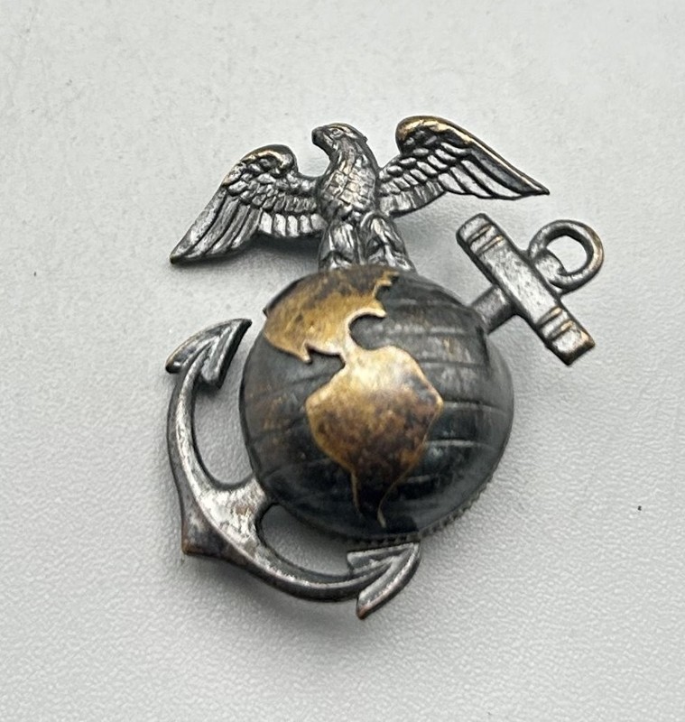 WWII 1943 USMC Marine Officer Left Side Collar EGA by Imperial H&H