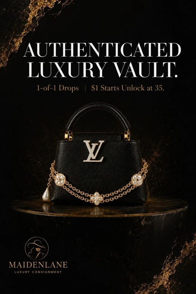 "$1 STARTS UNLOCK at 35 Buyers — Authenticated 1-of-1 Luxury Vault | MAIDEN