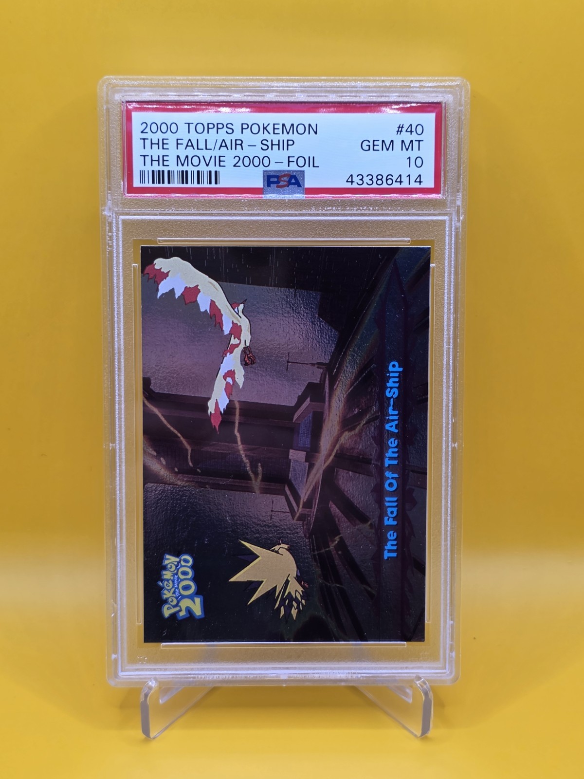 The Fall of the Air-Ship FOIL Card - PSA 10 Pop *4* Pokemon The Movie 2000 Topps