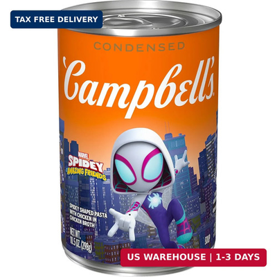 #ad #ad Campbell#x27;s Condensed Kids Soup Marvel#x27;s Spidey and His Amazing Friends Shaped P $3.76