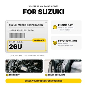 Touch Up Paint For Suzuki Samurai ODG Saturn Black Full Kit Dent Paint Fix