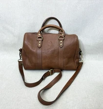 I Medici Firenze Italy Leather Satchel Handbag Brown Top Handle PRE-OWNED