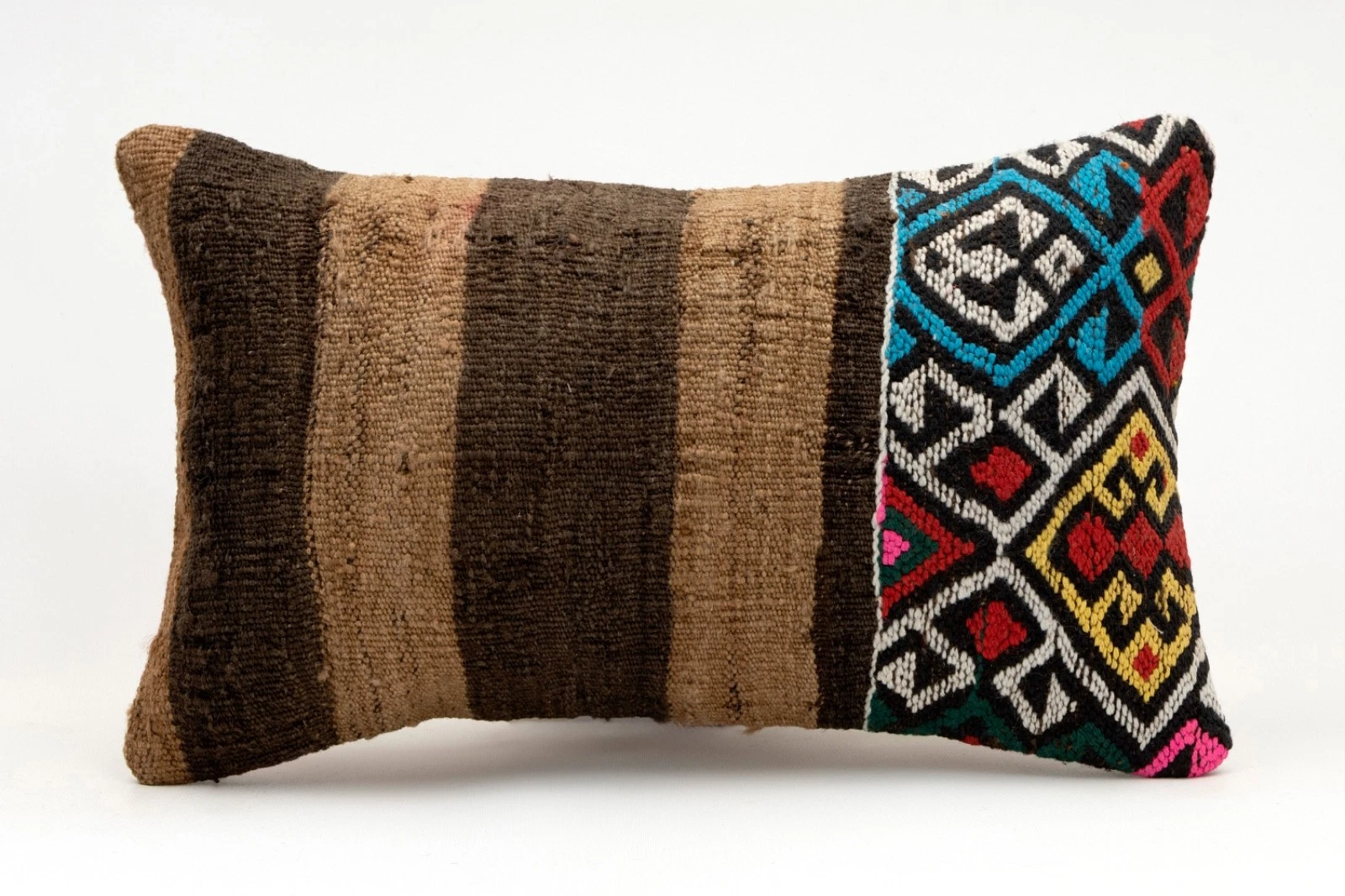 Decorative Pillow Cover, 12x20 in, Turkish Kilim Cushion, Boho Sofa Throw Pillow
Opens in a new wind