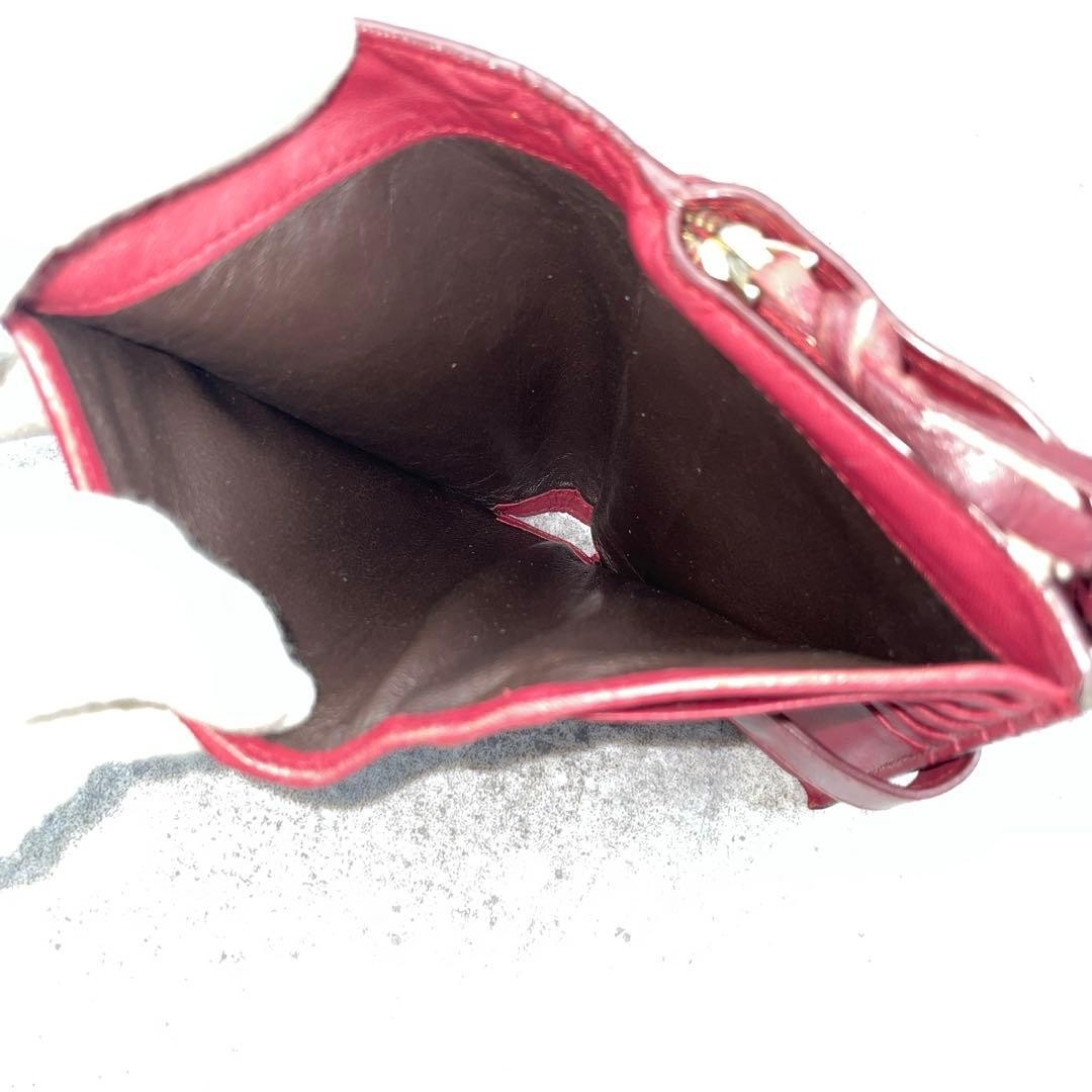 Bottega Veneta Red Leather Fold Wallet Intrecciato Unisex Authentic Japan thumbnail 5