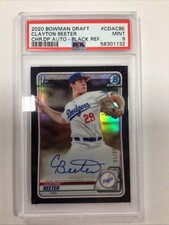 2020 Bowman Draft Chrome Clayton Beeter RC #CDA-CBE 1st Auto Black Refractor/75