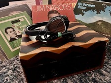 Vintage Suitcase Record Player, Built-In Speaker, 4-Speed 16/33/45/78, Works 