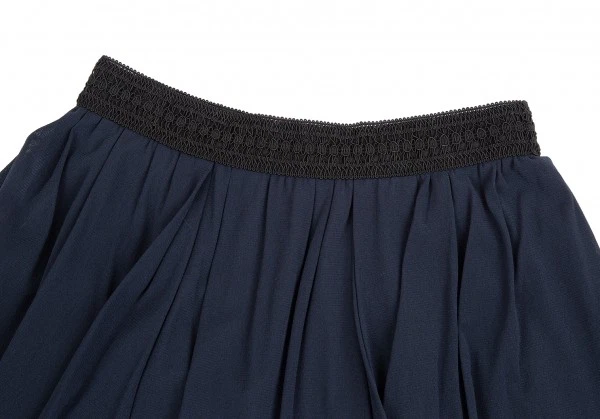 Falda VIVIENNE TAM cintura malla trenzada con volantes (K-126718) Foto 3 de 4