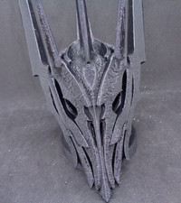 7” Helm Of Sauron Character Bust Statue- Black