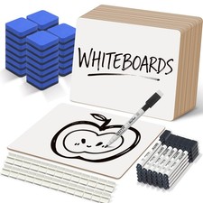 Qeith Dry Erase Boards 26 Pack 9X12 Double Sided Portable Handheld Small
