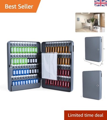 Vielseitiger dunkelgrauer Schlüsselschrank für 80 Schlüssel - ideal für Zuhause und Büro