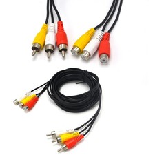 Padarsey  10ft 3RCA Male to 3 RCA Female, Red,White,Yellow