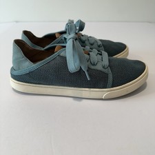 Olukai Pehuea Li Casual Teal Mesh Sneakers Shoes Women  s Size 7.5