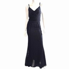 Dolce & Gabbana Womens Dress Size 40 Maxi Long Gown Evening Black Gala US 4