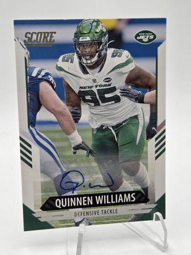 2021 Panini Score QUINNEN WILLIAMS AUTO Autograph Signature New York Jets - Bild 2 von 4