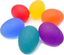 Hand Grip Strength Trainer, 6 Pack Stress Balls for Adults Therapy, Multiple Res