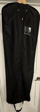 Gucci Fabric Zippered Dust Cover Garment Bag Black Approx 58 X 19 Inches