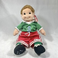 TY Beanie Kids 1997 Buzz Soccer Gear Red & Green Outfit 10” Plush Doll
