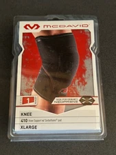 McDavid 410 Neoprene Level 1 Knee Support w/ Sorbothane Pad, Black, Size X-Large
