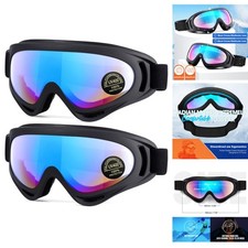 2 Pk Snow Ski Goggles Snowboard Glasses Men Women Youth Kids UV Protection Anti