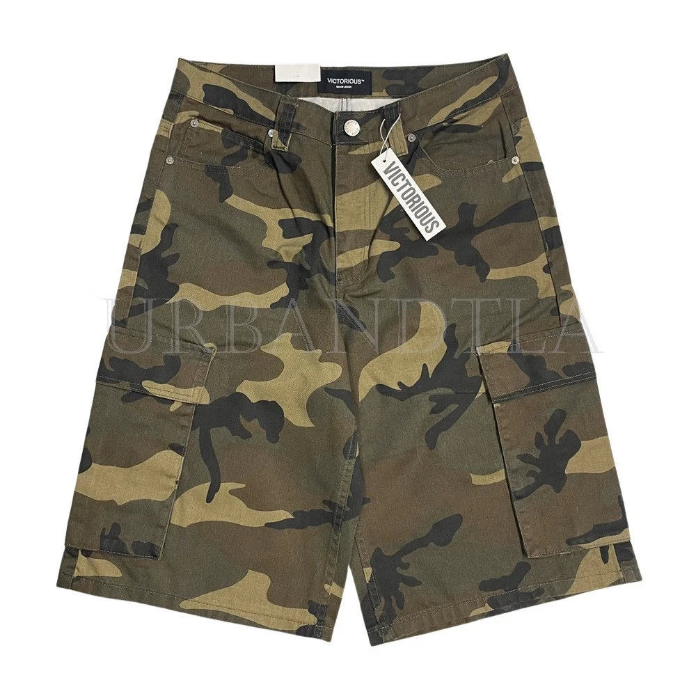 Men's Casual Baggy Fit Cargo Camo Shorts Size 30-42 DS2122