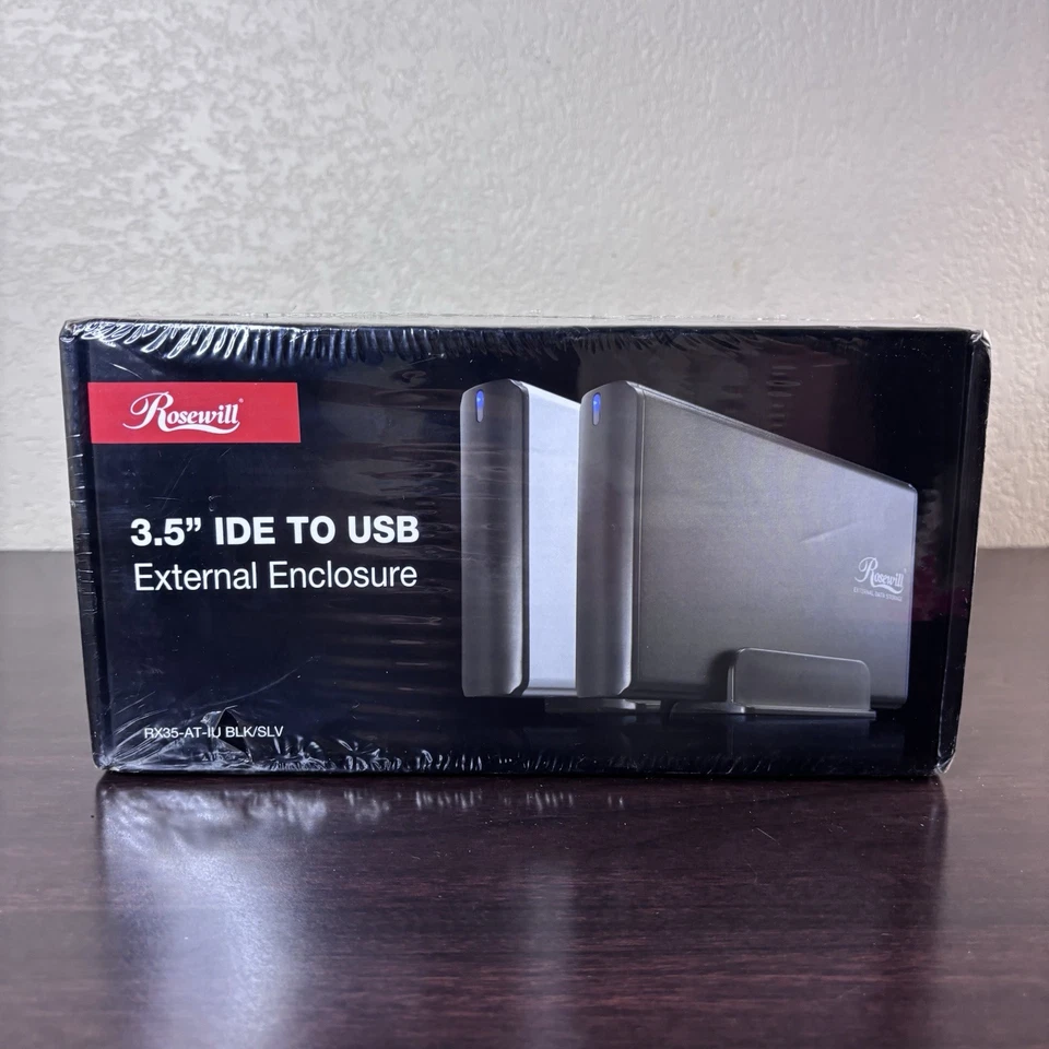 Rosewill 3.5” IDE To USB External Enclosure RX35-AT-IU SLV - Image 2 of 4