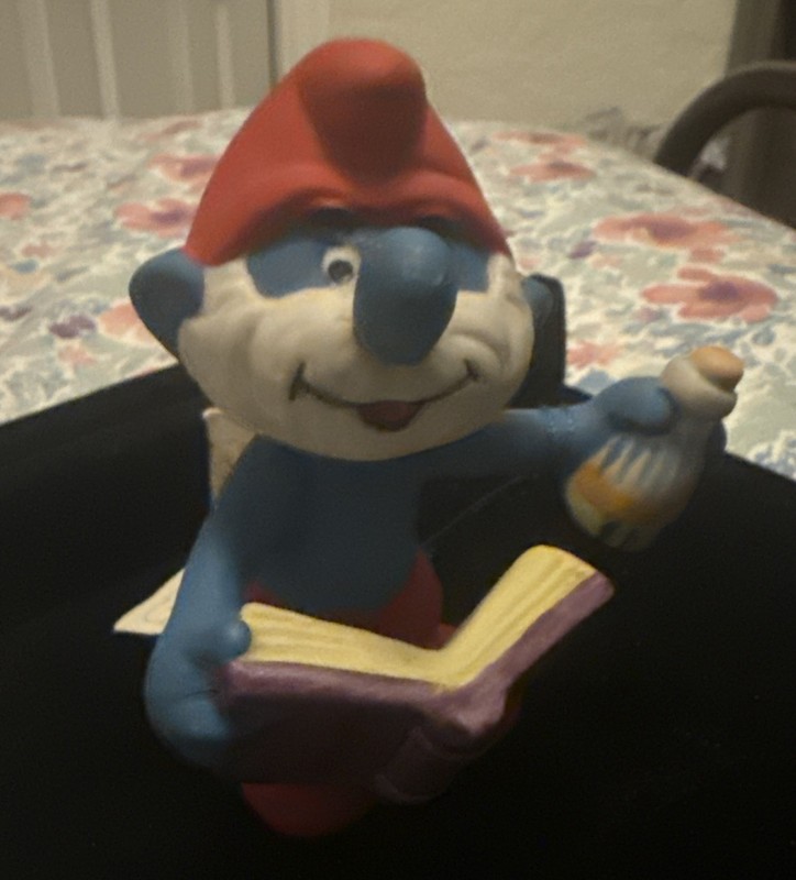 1982 Vintage Papa Smurf Ceramic Figurine