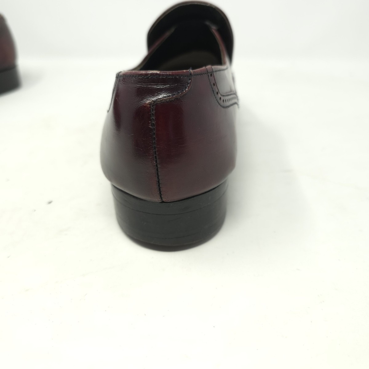 Florsheim Mens Leather Tassel Wingtip Loafers Burgundy Dress Shoes Size 8.5 D‎ Florsheim Burgundy Tassel Wing Tip Dress Shoes Loafers Men main image 2