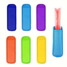 6pcs Reusable Ice Freezer Popsicle Holder Bags Popsicle Sleeves Ice Pop Sleeves