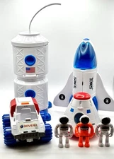 Play Mind Astro Venture Space Playset- Rover-Shuttle- Space Ship- Astronaut