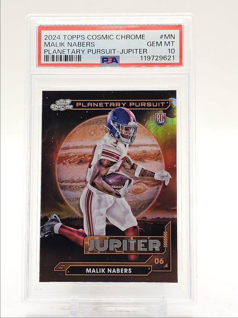 Malik Nabers Topps Cosmic Chrome Planetary Pursuit #MN Jupiter