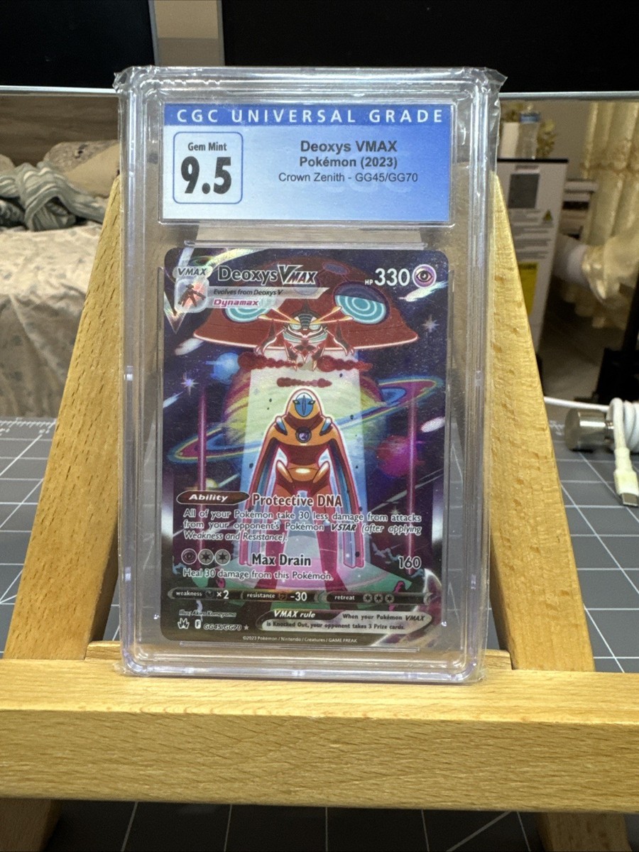 Deoxys VMAX GG45/GG70 Crown Zenith: Galarian Gallery Holo CGC 9.5