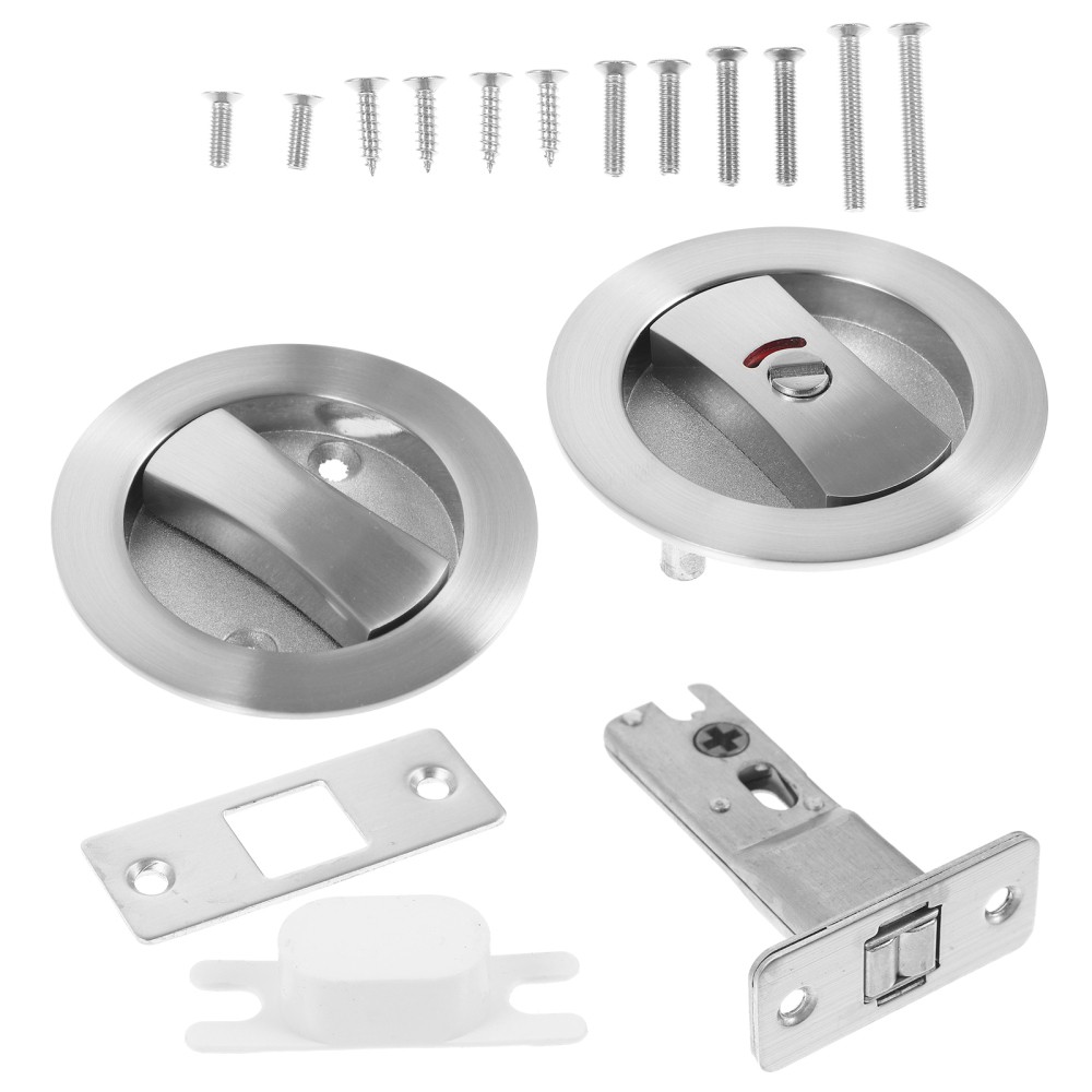 Pocket Door Lock Latch Locks for inside with Pull Privacy Hardware