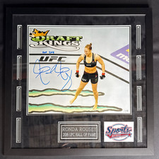 Ronda Rousey Signed 16x20 UFC Photo Framed 26x28 Frame JSA CH33734