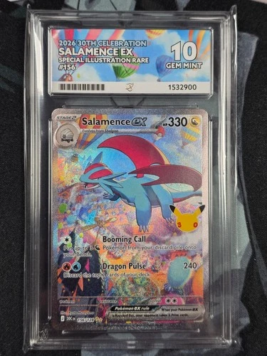 Salamence ex 156/128 30th Celebration Special Illustration Rare ACE 10