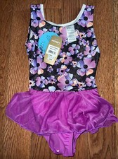 NEW NWT Moret Girls Size 4-5 Skirted Leotard Glitter Ballet Dance Gymnastics