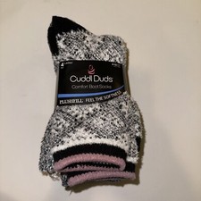 Cuddl Duds Multicolor Comfort Boot Socks 4 Pairs NWT Ladies' Size 4-10
